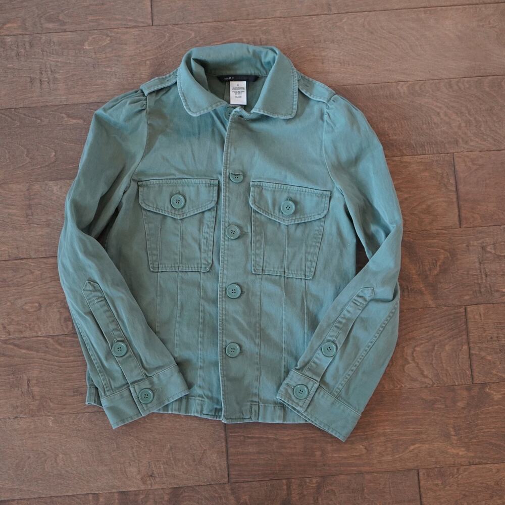 Vintage-Marc Jacobs-Army Green Jacket-Cotton/Spandex-Button Front-4